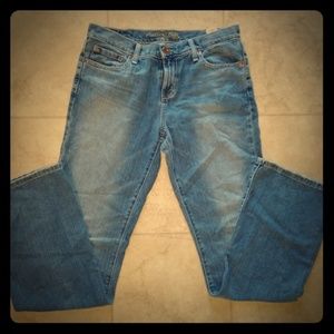 8 long American Eagle flare jeans EXCELLENT COND!